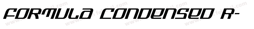 Formula Condensed R字体转换